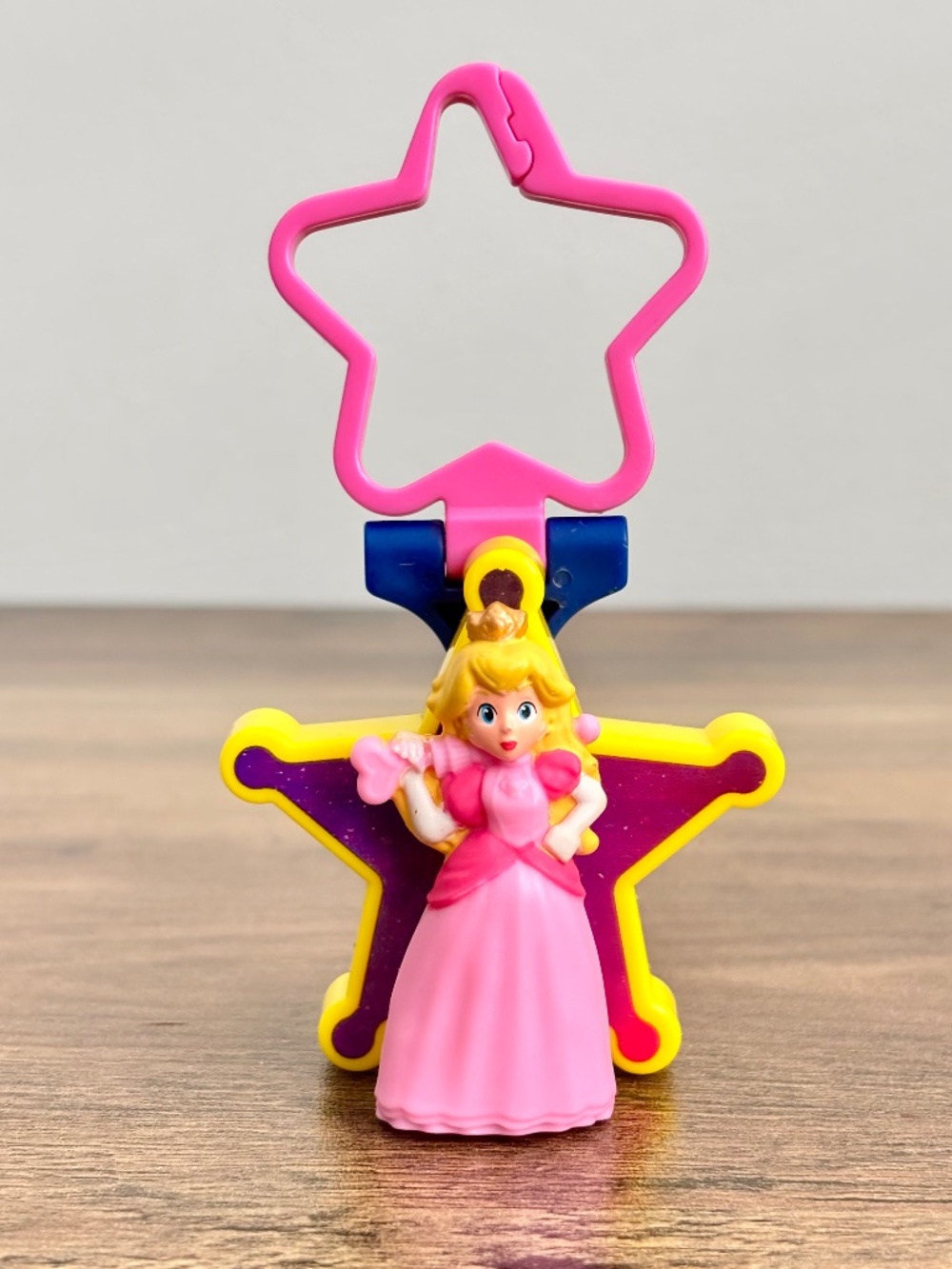 Super Mario Galaxy Bros Happy Meal Toy Princess Peach Backpack Clip McDonalds